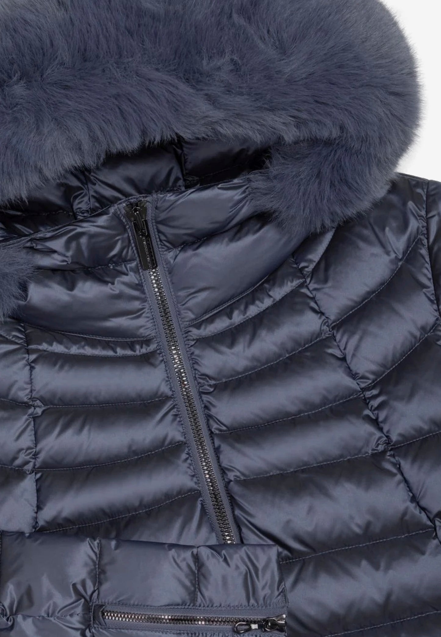 Colmar Piumino da Donna Grigio Imbottito con Cappuccio