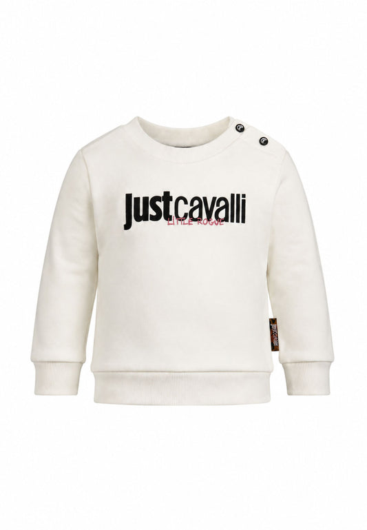 JUST CAVALLI completo panna con felpa girocollo e leggings stretti Bambine e ragazze jia26021cf.panna_