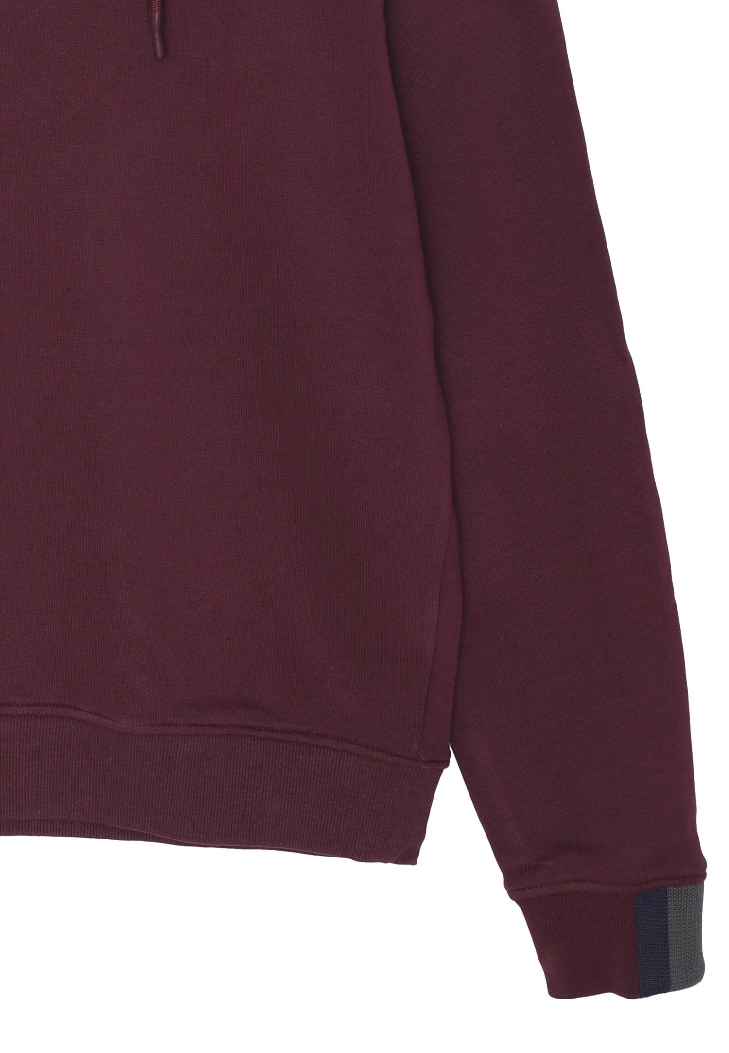 John Richmond felpa uomo berry con cappuccio in cotone logo ricamato John Richmond felpa uomo berry con cappuccio in cotone logo ricamato