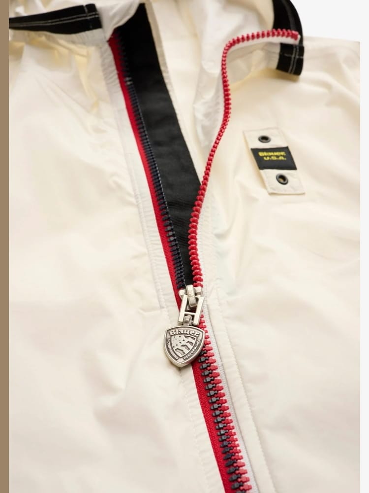 Blauer giubbotto ragazzo con logo