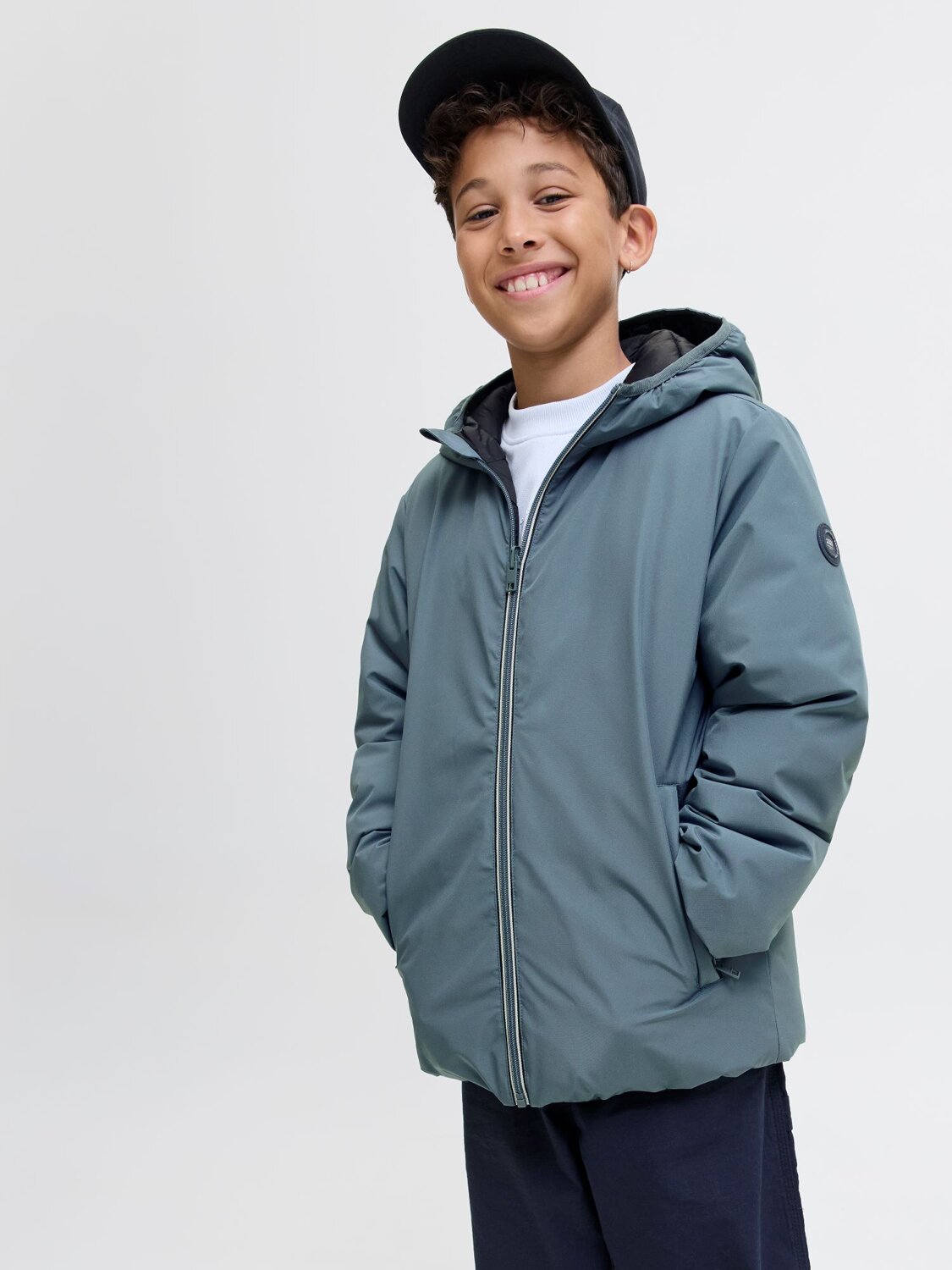 Jack & Jones Junior Giubbotto Bambino In Poliestere Reversibile Quotidiano Jack & Jones Junior Giubbotto Bambino In Poliestere Reversibile Quotidiano