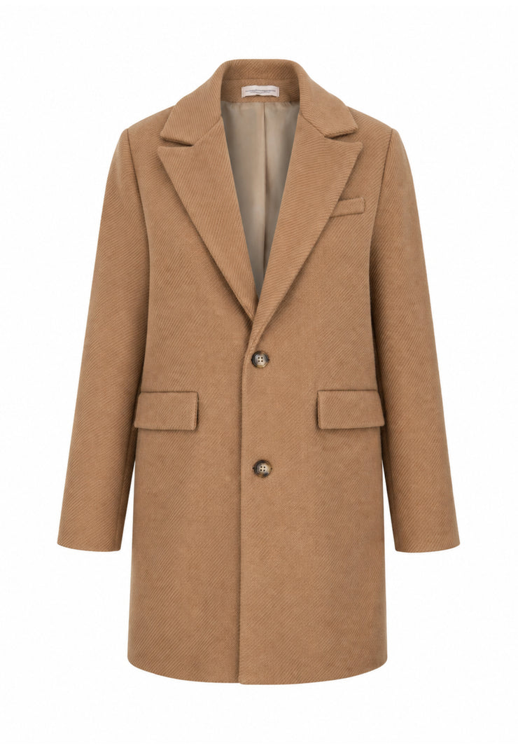 MON SAURIRE cappotto CAMMELLO CON LAPEL E DOPPIO BOTTONE Bambine e ragazze m1430j.camel_