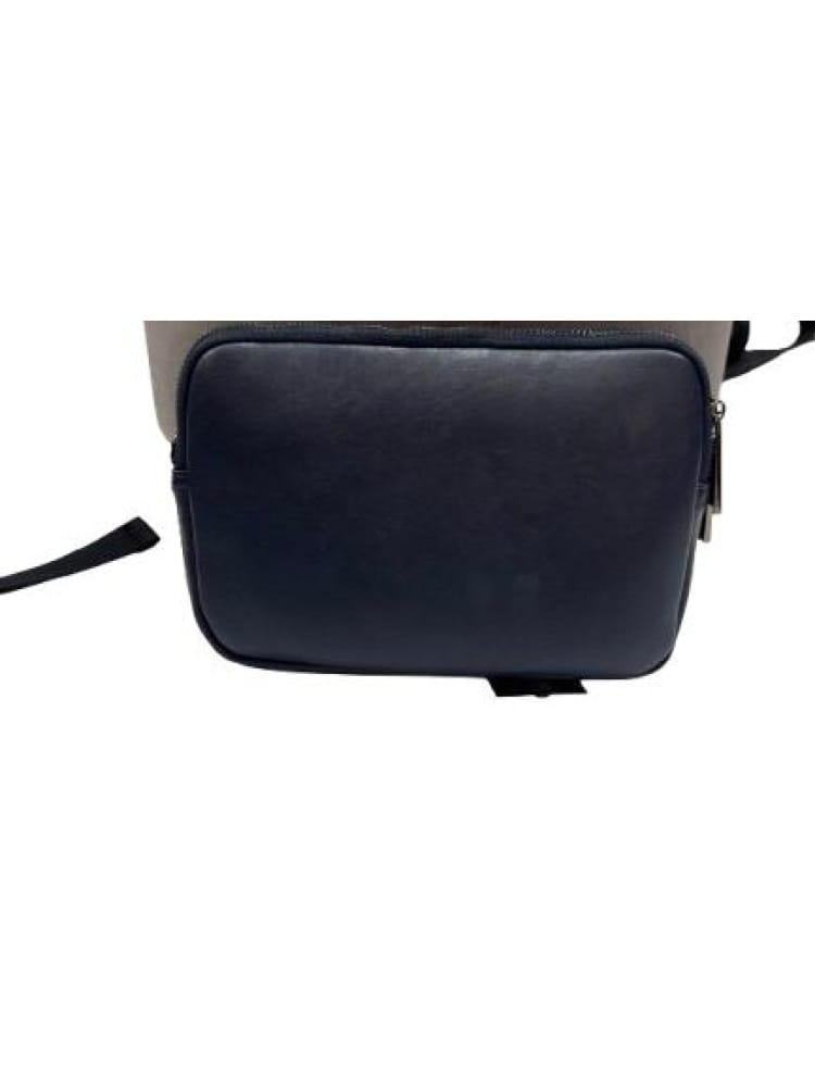 Cesare Paciotti pochette blu navy uomo mini logo