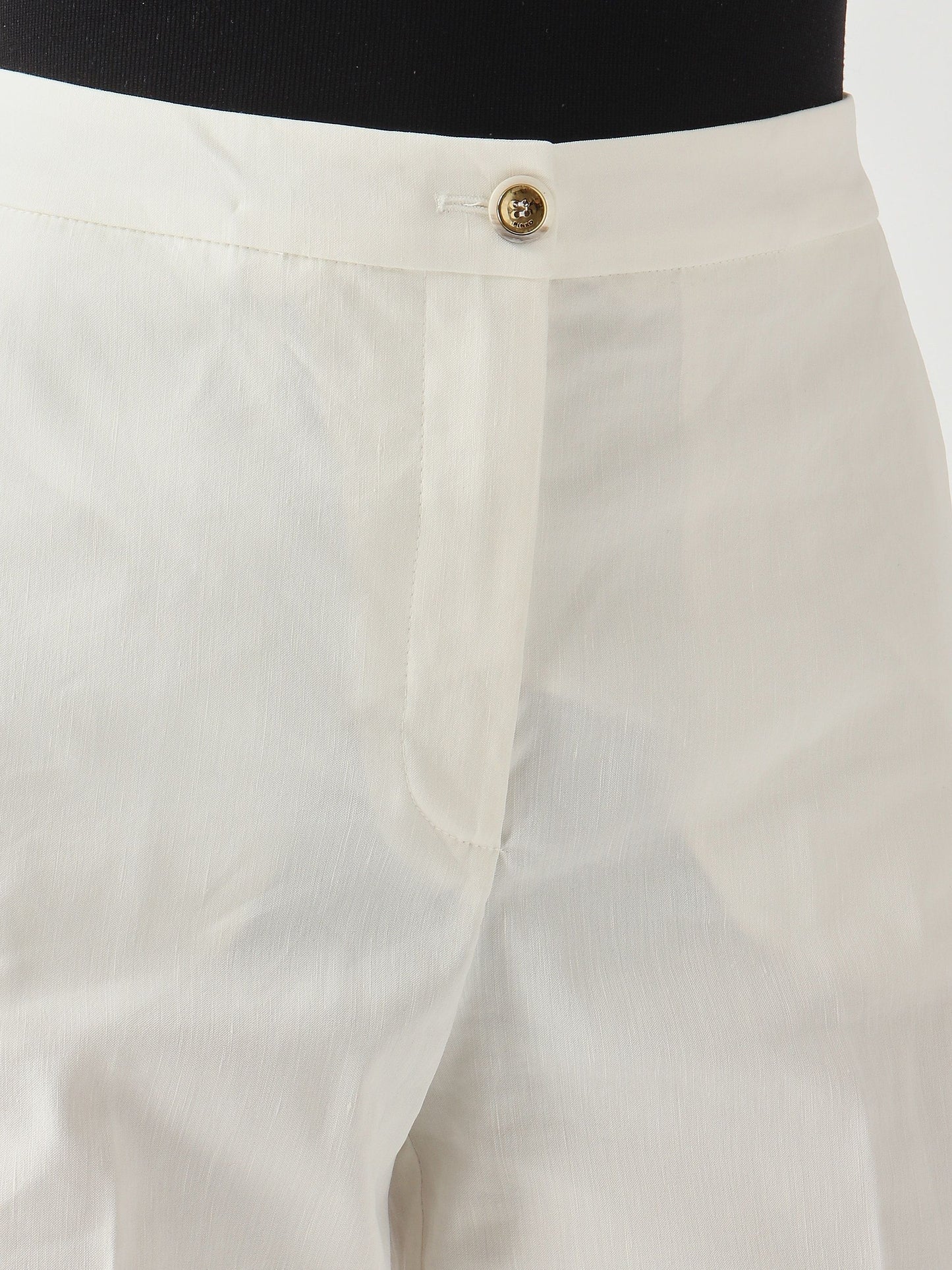 Pinko Pantalone donna Jacopone in misto lino stretch