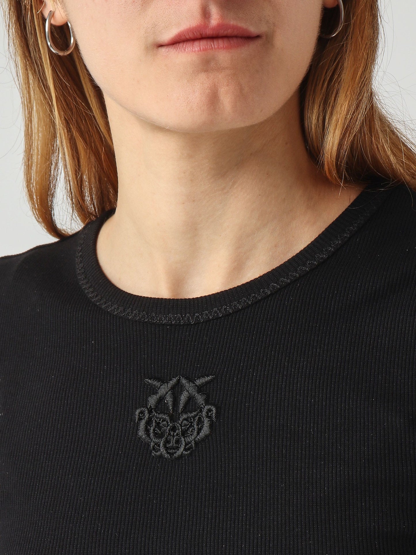 Pinko T-shirt donna Brughero in cotone stretch