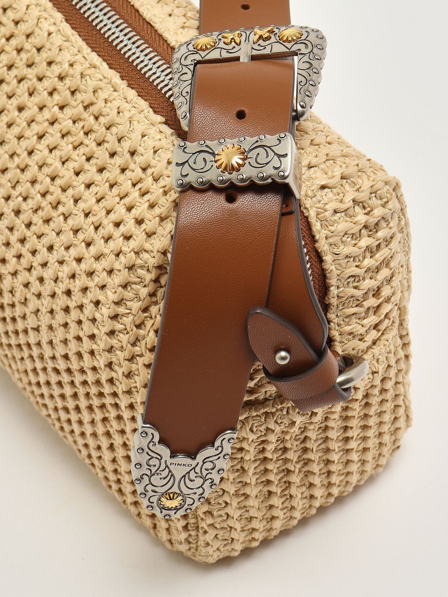 Pinko Borsa donna Trittico in rafia | Dimensioni: 26 x 15 x 9 cm 73% Paglia 27% Poliestere