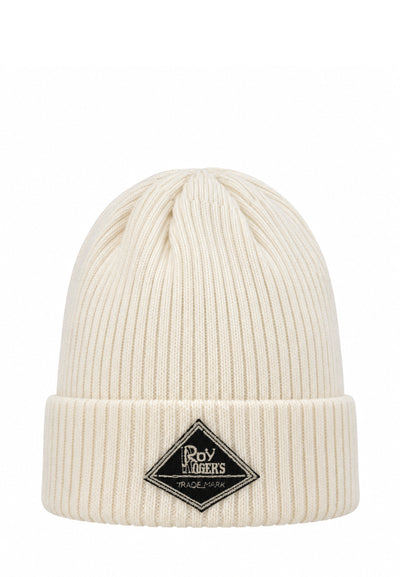 Roy Roger's CAPPELLO PANNA IN MAGLIA CON LOGO PATCH Bambini e ragazzi RX397/00.PANNA_