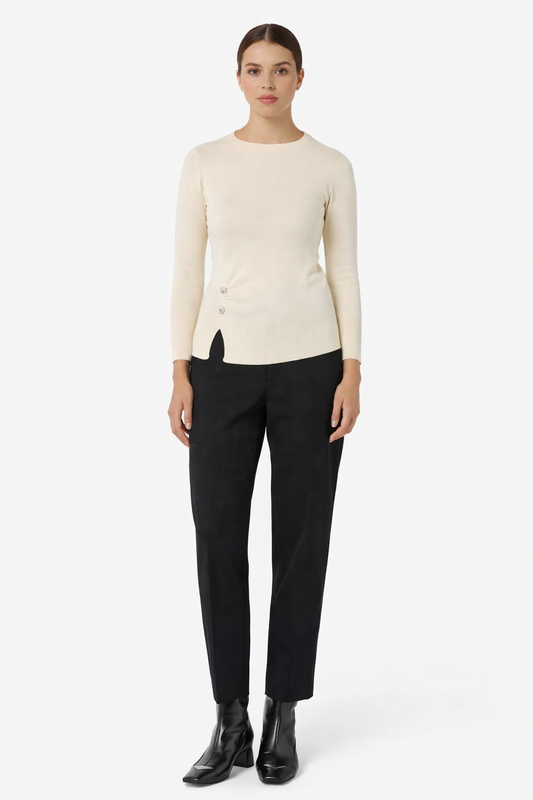 Emme Marella Maglia Donna Damiana Bianco Lana