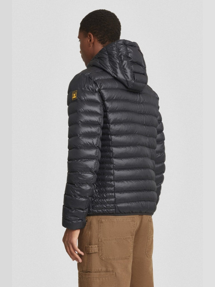 Ciesse Piumini giubbotto nero uomo con cappuccio imbottito