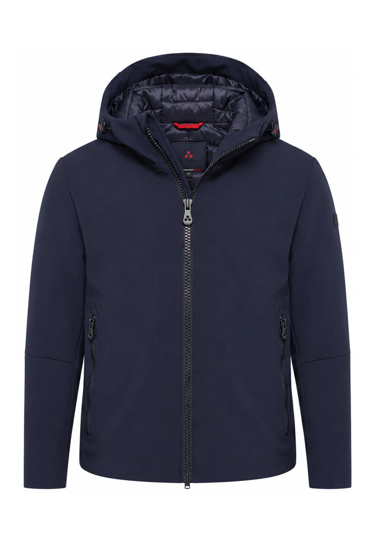Peuterey GIUBBOTTO BLU SOFT SHELL CON CAPPUCCIO Bambini e ragazzi LOGE SRTR GRS 04 KID.BLU_