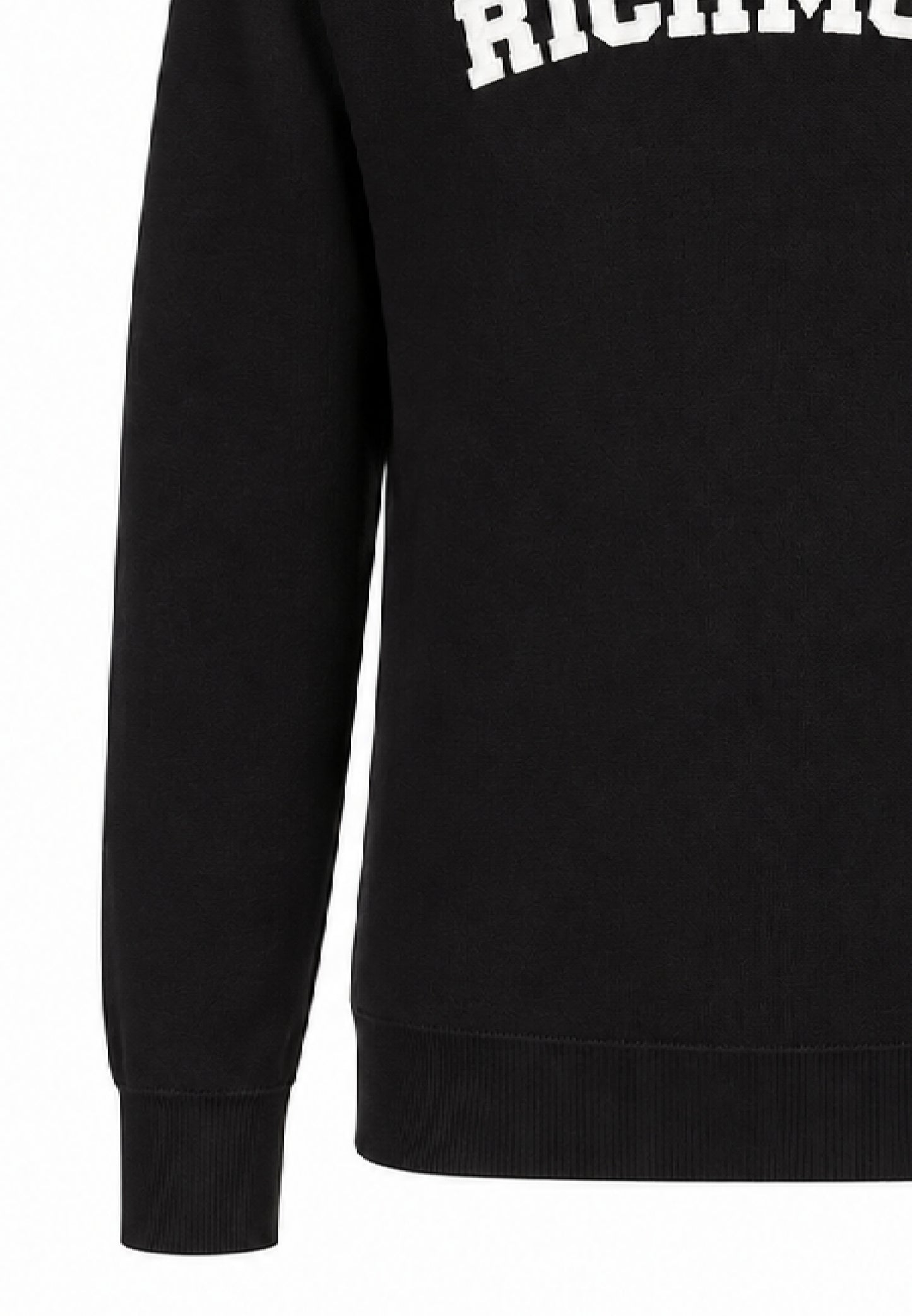 John Richmond maglione nero con scritta centrale Bambini e ragazzi rba26074ma.ne_