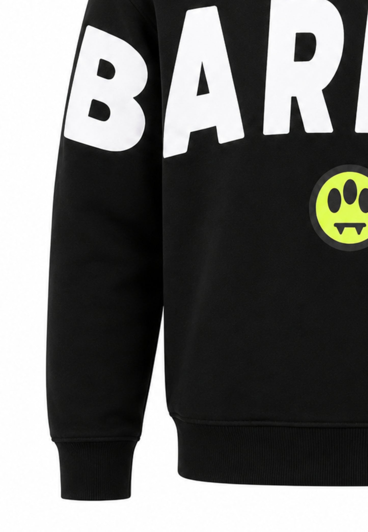 BARROW FELPA NERA GIROCOLLO CON MAXI SCRITTA Bambini e ragazzi F6BKJUSW016.NE_