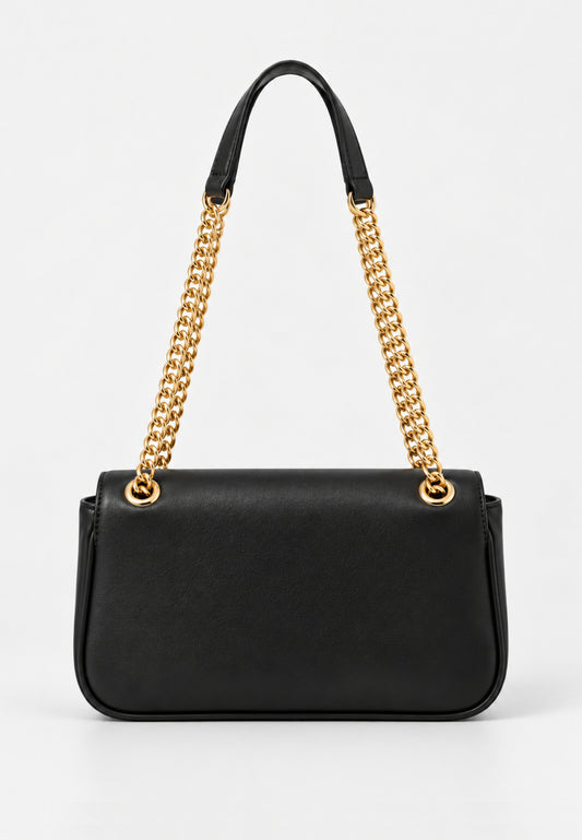 Gabriella Gucci BORSA NERA CON LOGO CENTRALE DORATO Bambine e ragazze GGBV-SIV-BLK.NE_