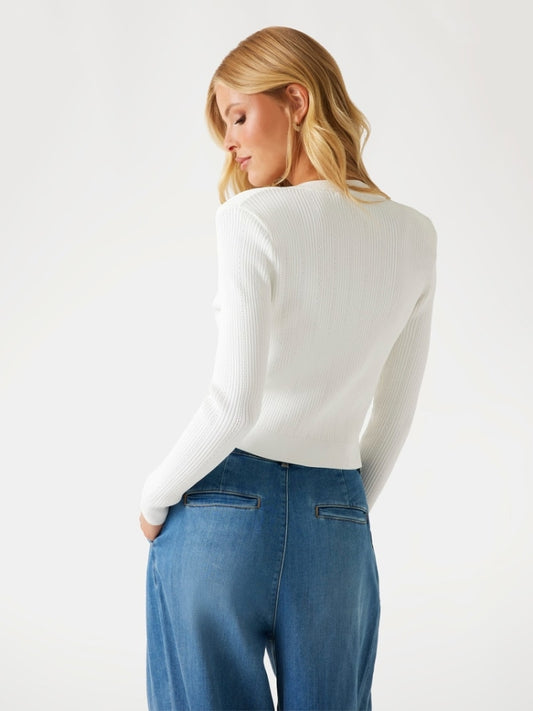 Guess maglia bianca donna con bottoni