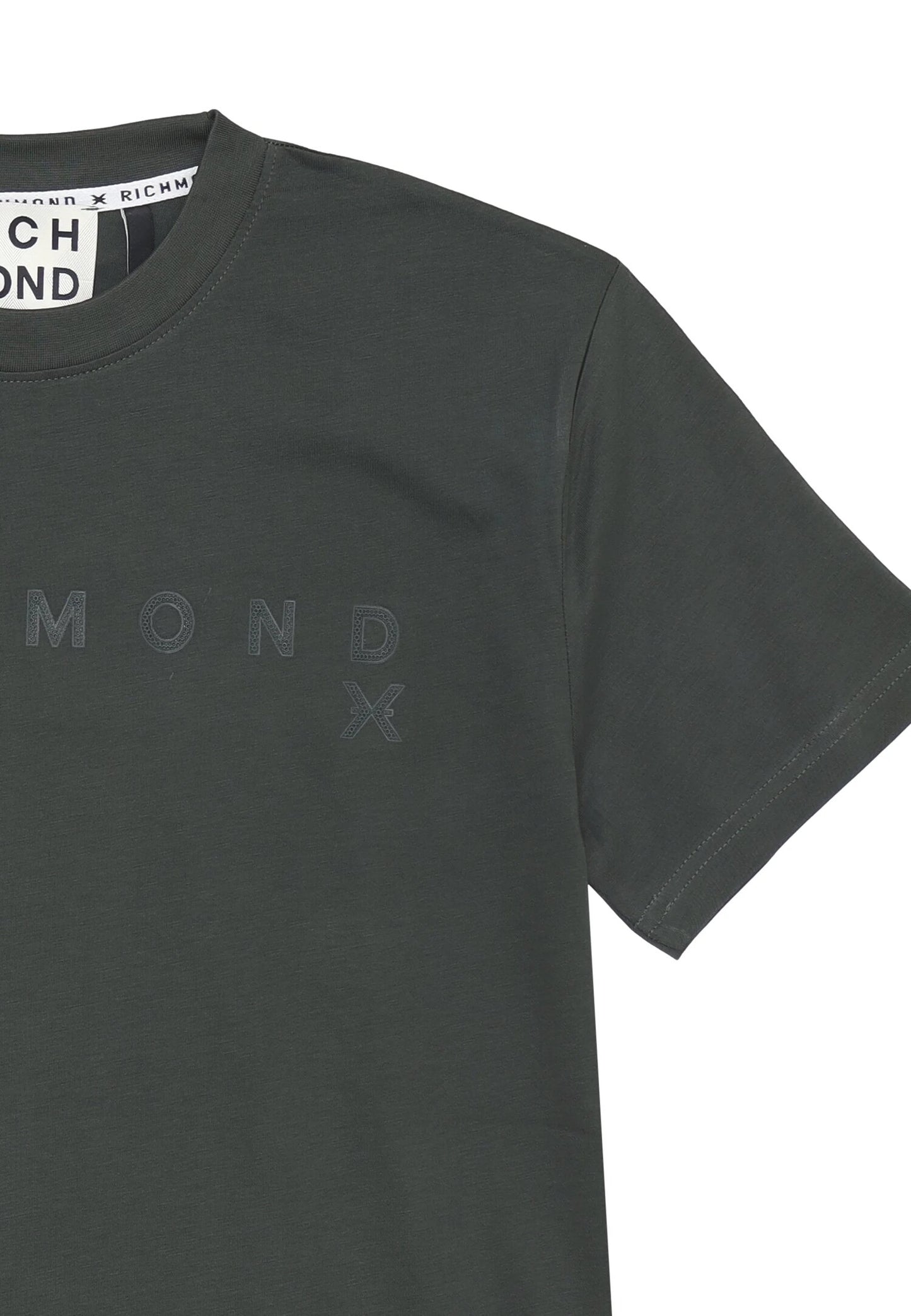 John Richmond TSHIRT VERDE MILITARE UOMO IN JERSEY Uomo UMA25046TS.VERDE_