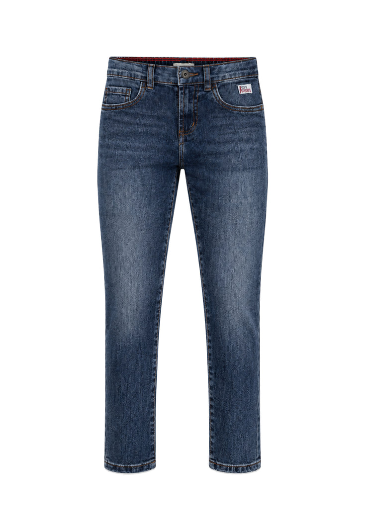Roy Roger's jeans BLU DENIM A SIGARETTA SLIM FIT Bambini e ragazzi rh142/49.denim_