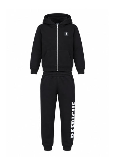 Refrigue FELPA NERA CON ZIP E CAPPUCCIO Bambini e ragazzi 2831T00076.NE_