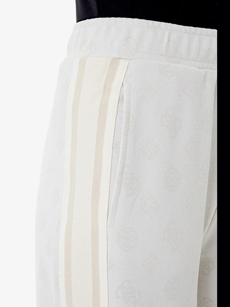 Guess pantalone bianco donna logo all over