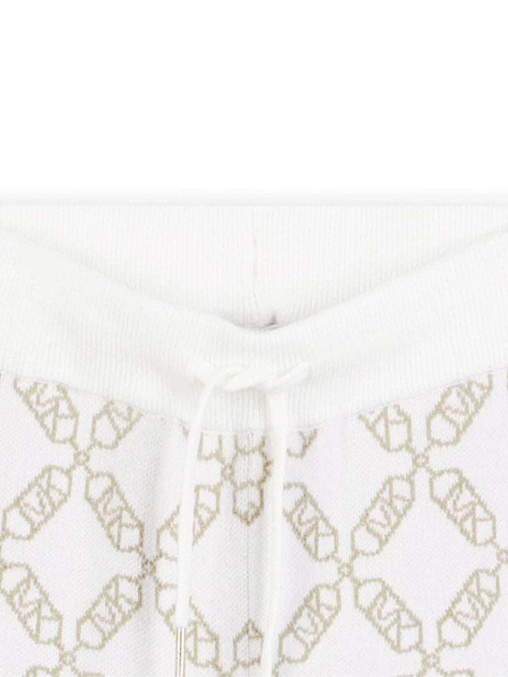 Pantaloni sportivi per bambina Michael Kors Kids bianchi con monogramma