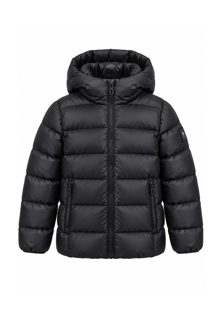 Refrigue giubbotto NERO bomber con cappuccio Bambine e ragazze 2841o00066.ne_