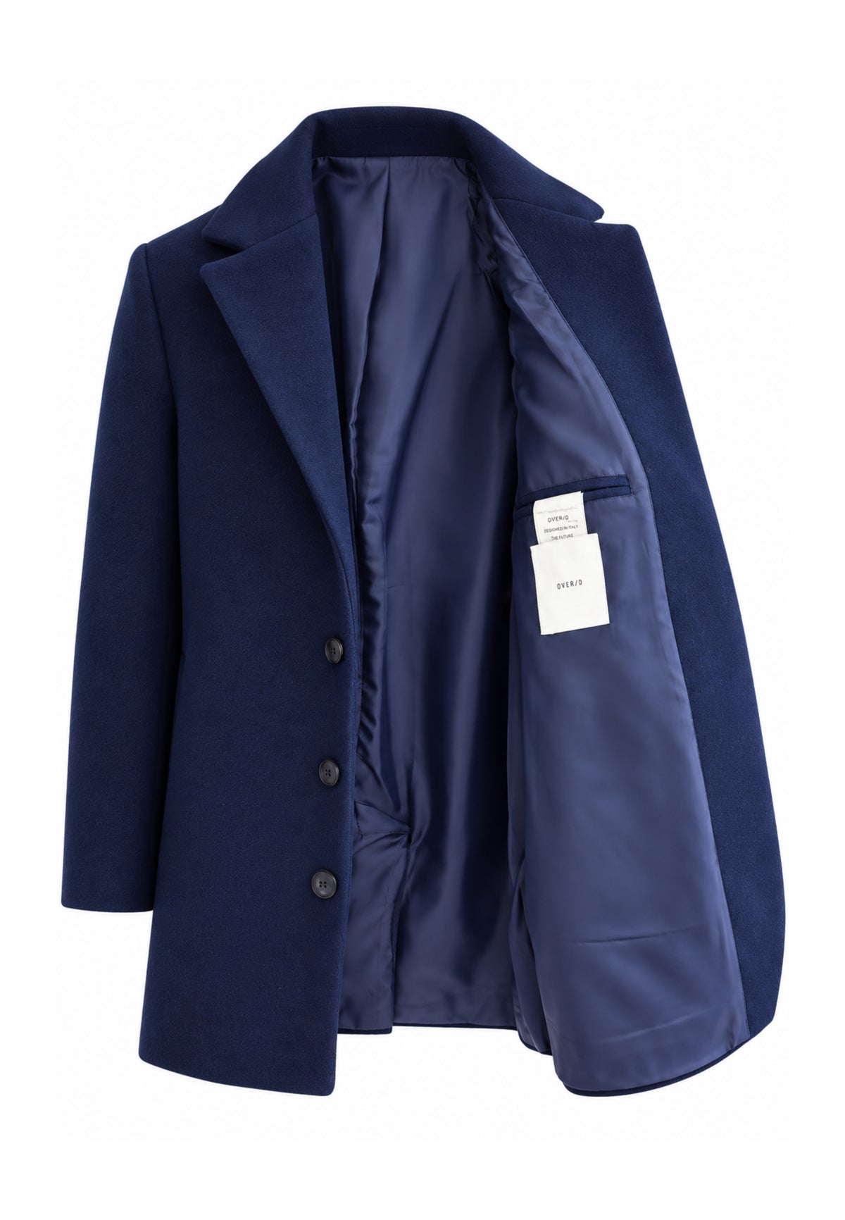 OVERD CAPPOTTO BLU CON BOTTONI CENTRALI Bambini e ragazzi OK261816SCP.BLU_
