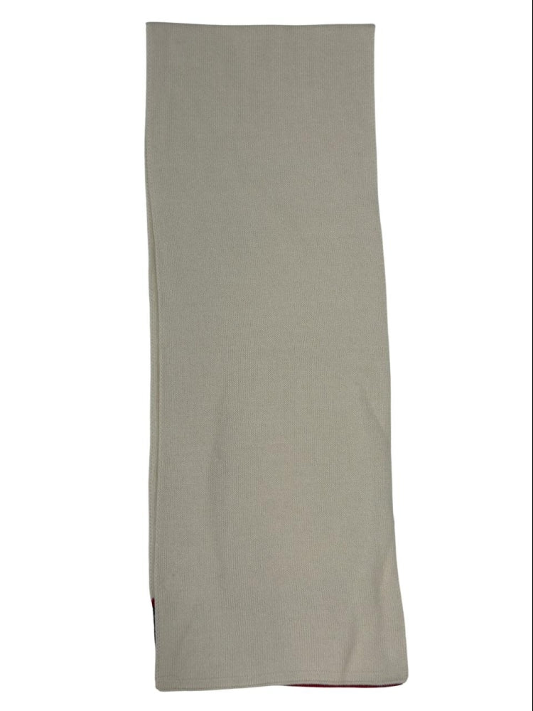 Gcds sciarpa panna uomo unisex maxi logo