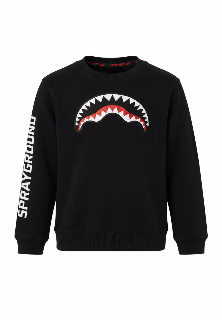 Sprayground felpa nera bambino fronte