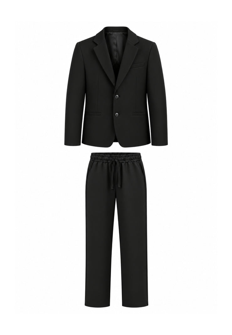 OVERD ABITO NERO CON PANTALACCIO Bambini e ragazzi OK261824SGC+OK261823SPN.NE_