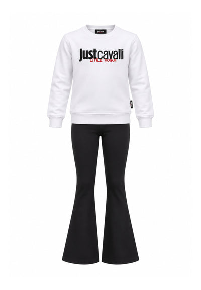 JUST CAVALLI completo bianco con felpa e leggings Bambine e ragazze jba26158fe.bia_