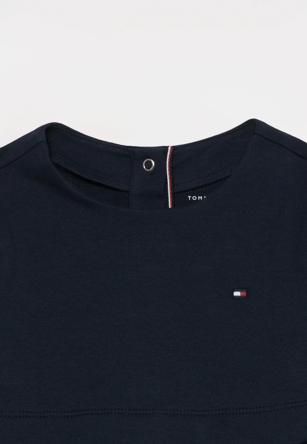 TOMMY HILFIGER VESTITO BLU A MANICHE LUNGHE CON GONNA A RIGHE Bambine e ragazze KN0KN02066C1G.BLU_