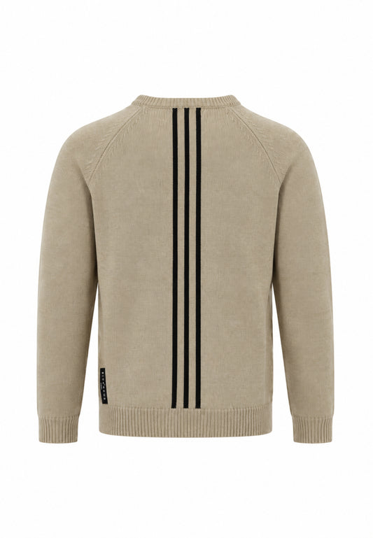 John Richmond maglia BEIGE CON LOGO JR BIANCO RICAMATO E STRISCE SUL RETRO Bambini e ragazzi rba26046ma.beige_