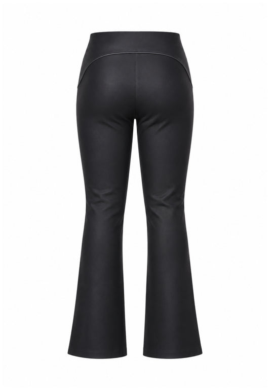 John Richmond leggings NERI A ZAMPA EFFETTO PELLE Bambine e ragazze rga26046le.ne_