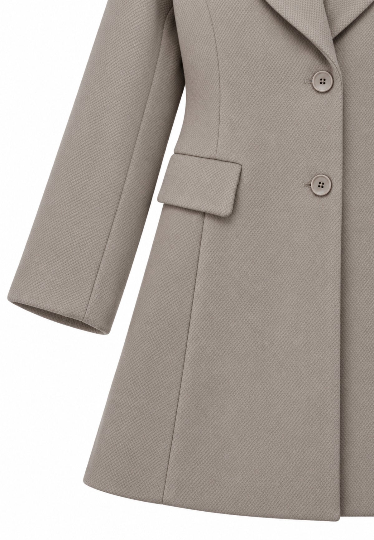 Kocca cappotto beige con colletto e linea svasata Bambine e ragazze walter.beige_