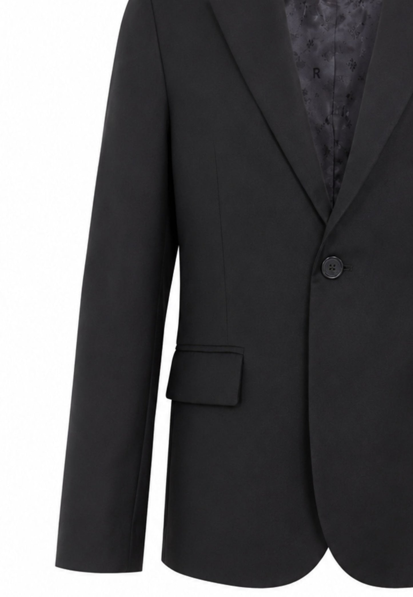 John Richmond giacca NERA BLAZER CON BOTTONE SINGOLO Bambini e ragazzi rba26124gc.ne_