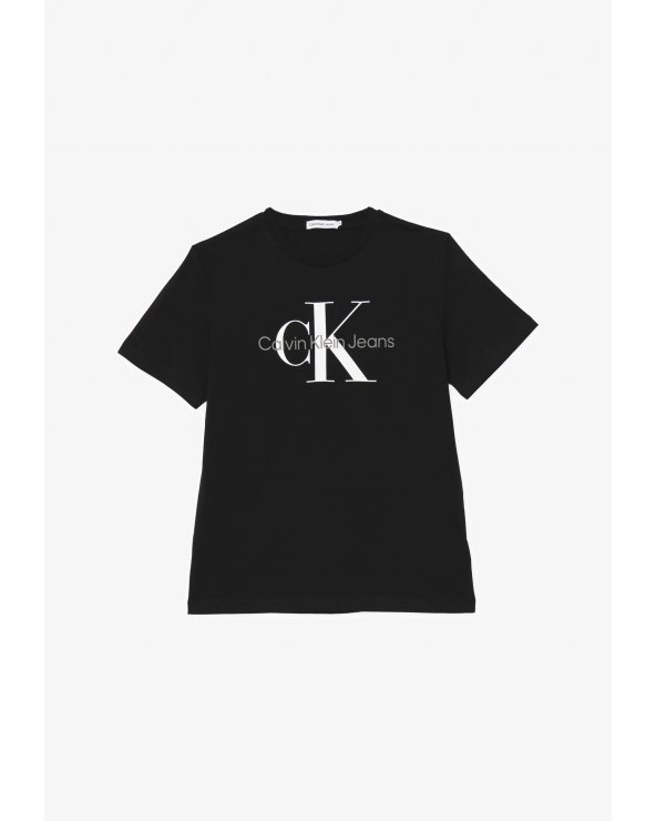 Calvin Klein bambini BARLOG - T-shirt nera unisex con stampa
