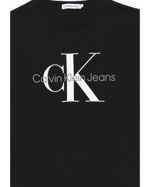 Calvin Klein bambini BARLOG - T-shirt nera unisex con stampa