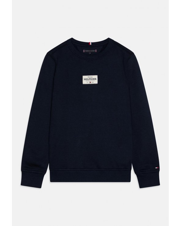 Felpa Tommy Hilfiger Logo Blu Neonato