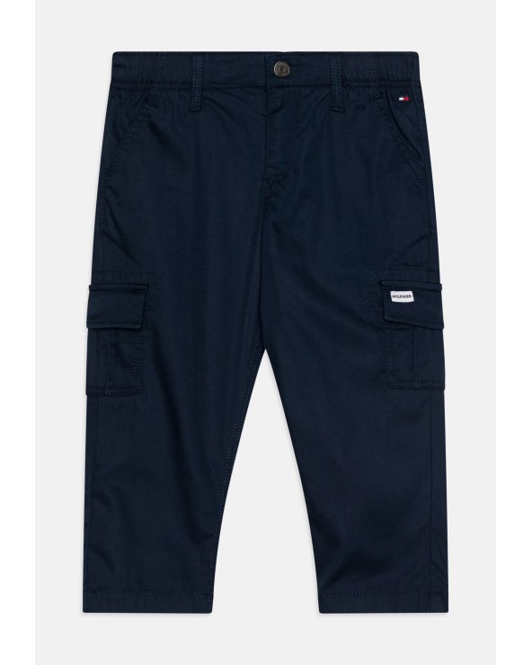 TOMMY HILFIGER Pantaloni Cargo Blu con Tasconi Bambini e Ragazzi