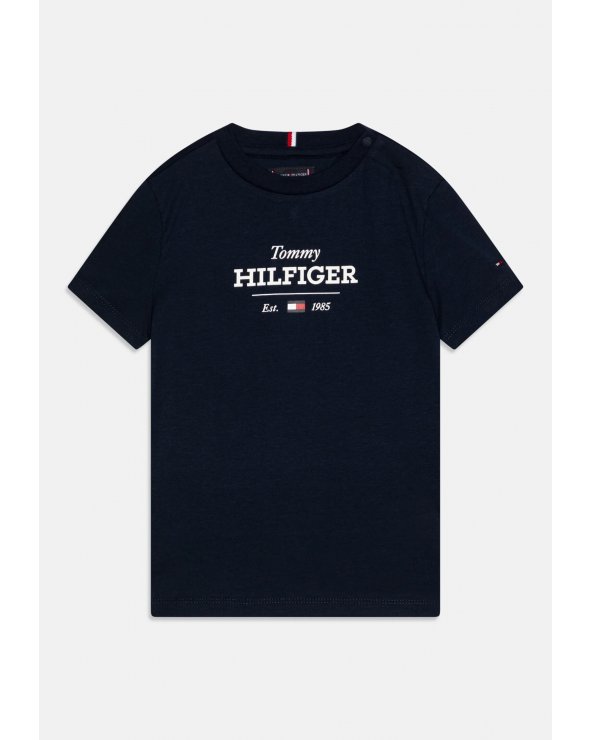 T-shirt Tommy Hilfiger Blu Scuro Maniche Corte Bambino