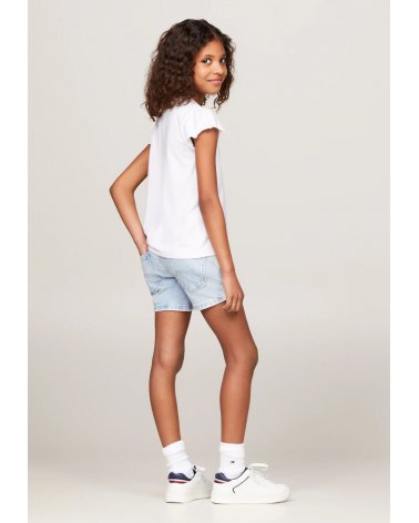 Tshirt bianca Tommy Hilfiger bambina ragazza primavera estate