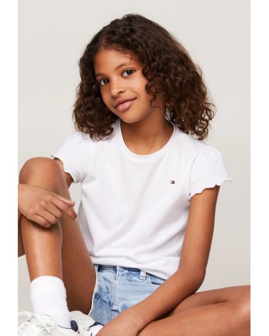 Tshirt bianca Tommy Hilfiger bambina ragazza primavera estate