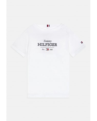 T-shirt Tommy Hilfiger Bianca Maniche Corte Bambino