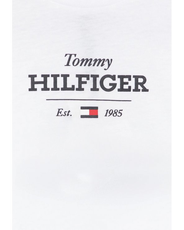 T-shirt Tommy Hilfiger Bianca Maniche Corte Bambino