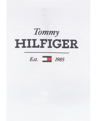 T-shirt Tommy Hilfiger Bianca Maniche Corte Bambino