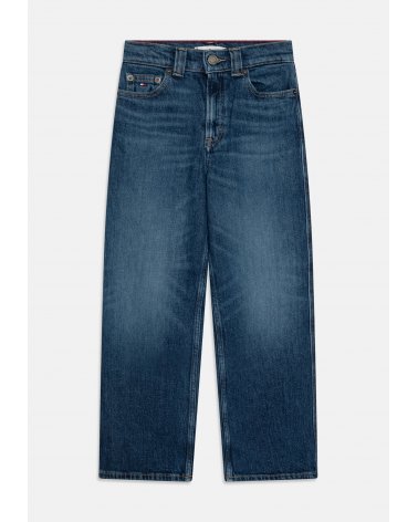 Jeans cinque tasche Tommy Hilfiger bambina ragazza blu denim