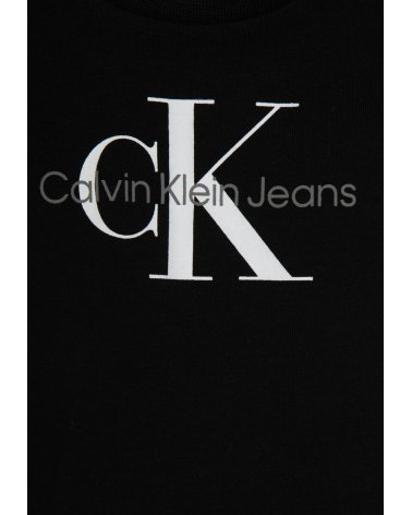 Maglia manica corta nera Calvin Klein Neonata