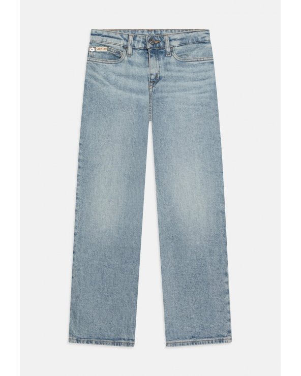 Jeans denim chiaro Calvin Klein straight leg bambina