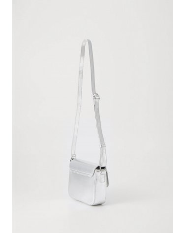 Borsa a tracolla Calvin Klein argento lucente elegante e chic