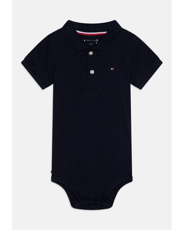 Polo Tommy Hilfiger Blu in Piquè per Neonati