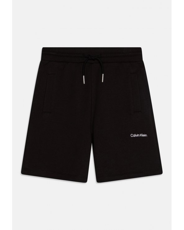 Bermuda nero Calvin Klein bambino in felpa primavera-estate